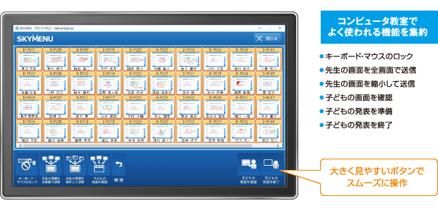 タブレットリモコンスムーズに操作イメージ図