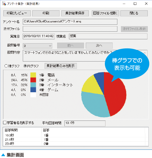 集計画面